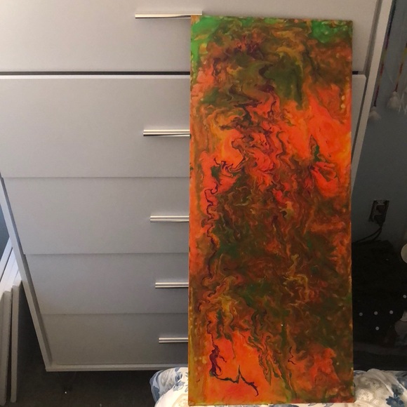 Acrylic paint pour